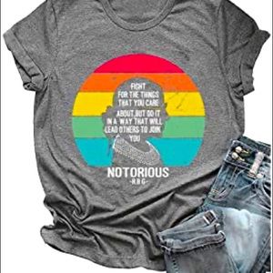 New NIP RBG Quote T-shirt Ruth Bader Ginsburg Sz S